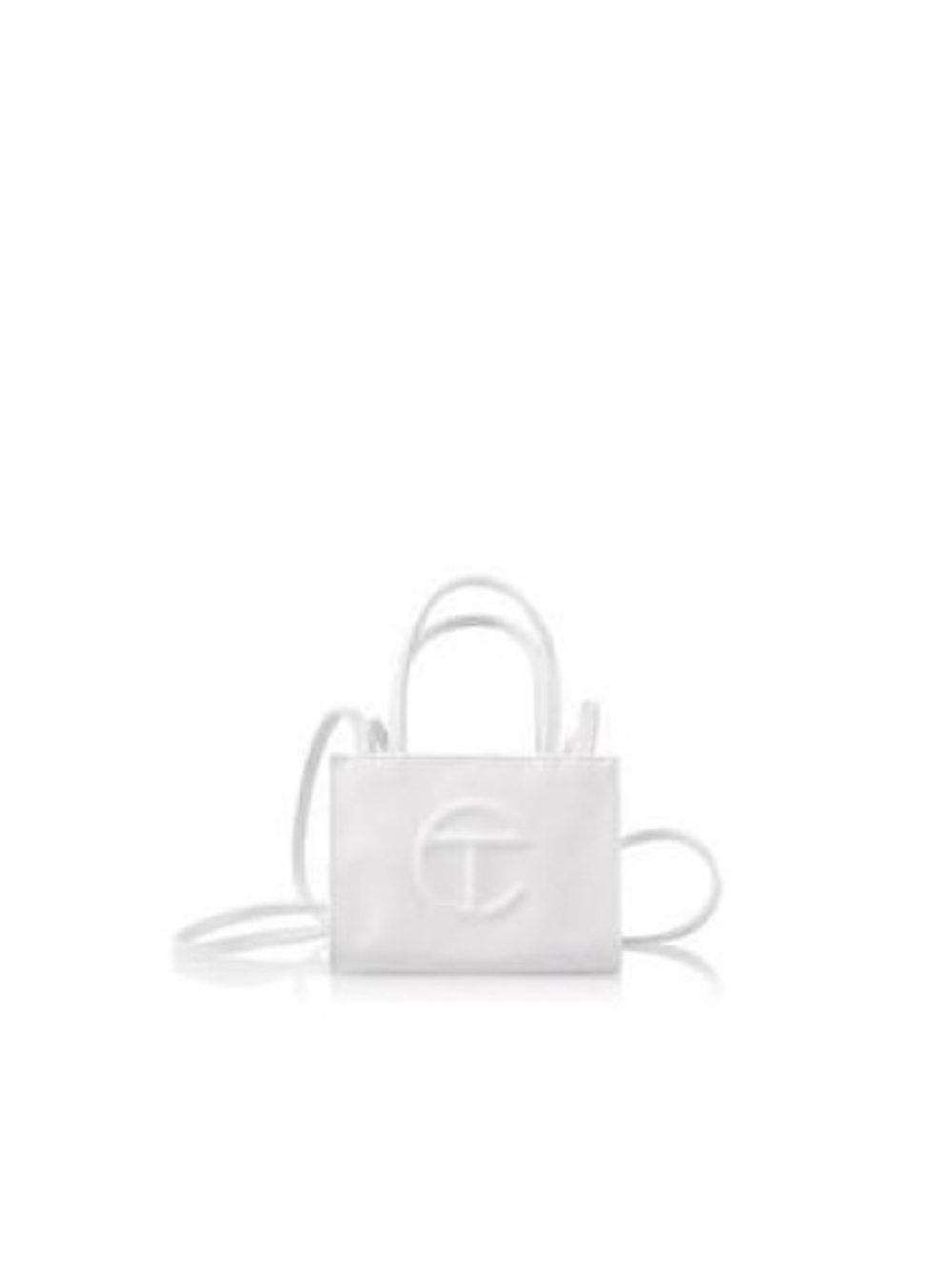 Telfar White Mini Tote Crossbody Satchel - Picture 2 of 3